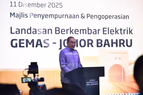 Majlis Penyempurnaan & Pengoperasian Landasan Berkembar Elektrik Gemas - Johor Bahru